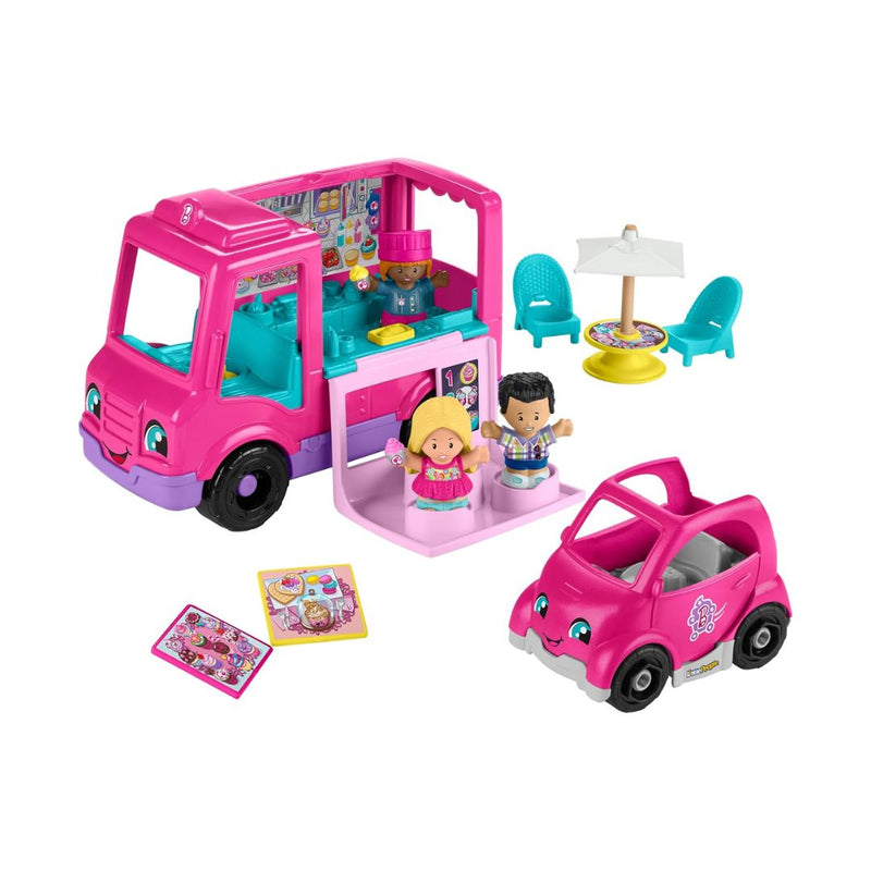 Fisher-Price Barbie Cupcake Truck Musical Playset with 9 Pieces