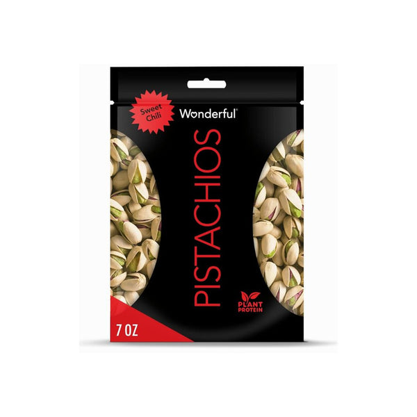 Sweet Chili Wonderful Pistachios In Shell 7oz Resealable Bag