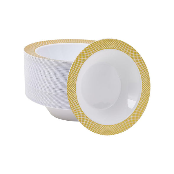 50-Count 12oz Plastic Bowls