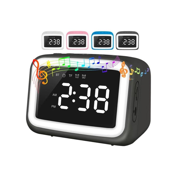 Kids Alarm Clock with Bluetooth Speaker