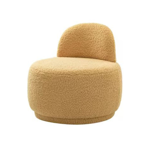 Upholstered Sherpa Contemporary Side Chair (2 Colors)