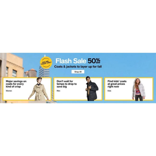 Save 50% Off Men’s, Women’s, and Kid’s Coats From Macy’s!
