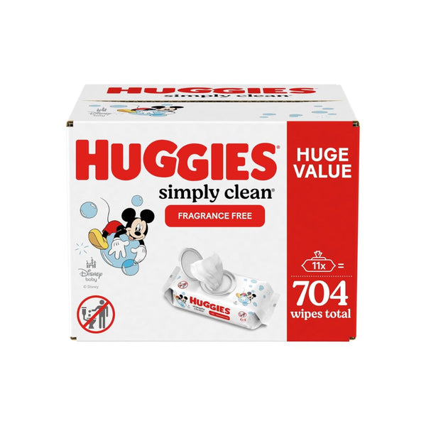704 Huggies Simply Clean Fragrance-Free Baby Wipes