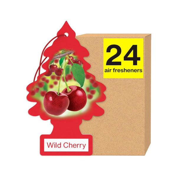 24 LITTLE TREES Air Fresheners, Wild Cherry