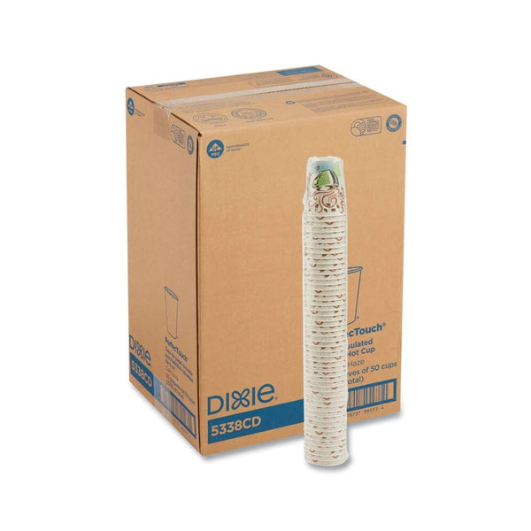 1,000 Dixie PerfecTouch Disposable Paper Hot Cups