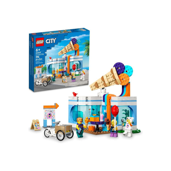 296-Pcs LEGO City Ice-Cream Shop Set
