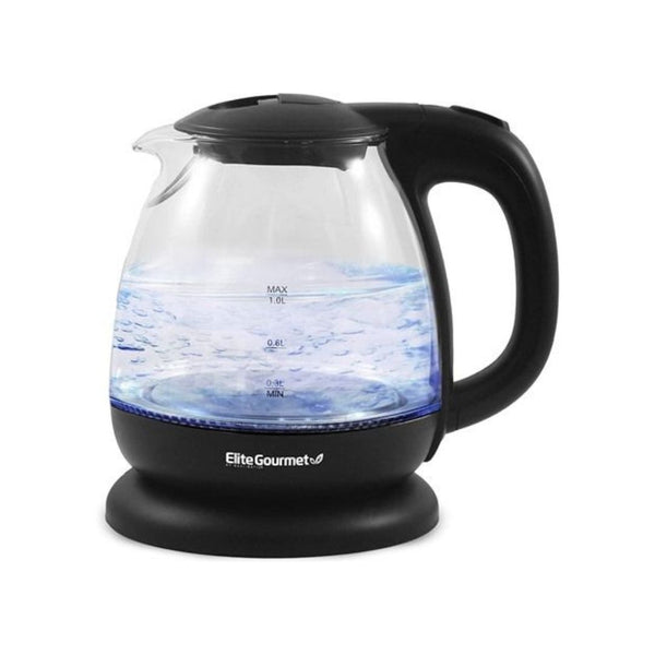 Elite Gourmet 1.0L Electric Glass Kettle