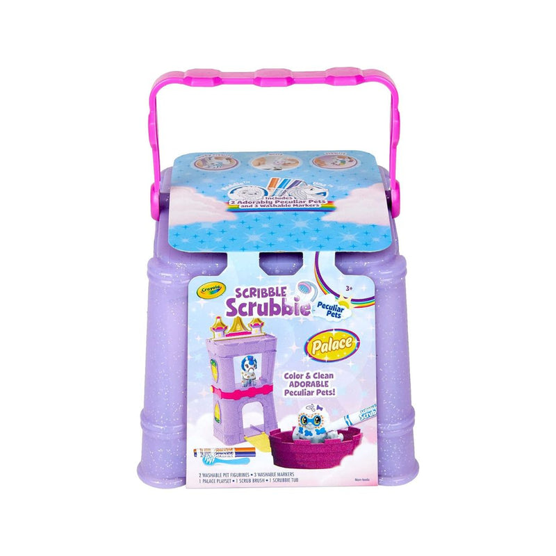 Crayola Scribble Scrubbie Peculiar Pets, Palace Playset with Yeti & Unicorn Toys