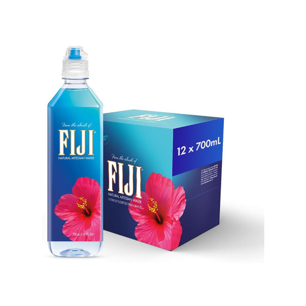 12 Bottles of FIJI Natural Artesian Bottled Water, 23.7 Fl Oz