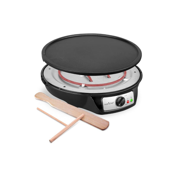 NutriChef Crepe Maker with Detachable Cooktop