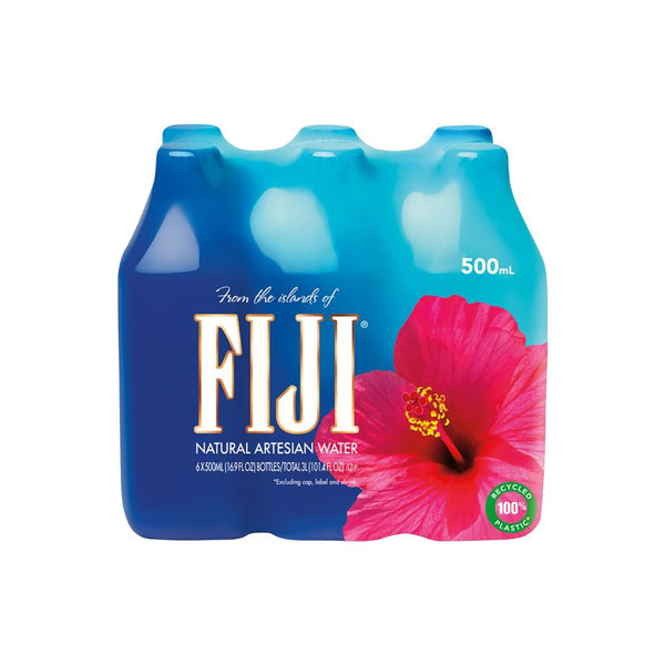 Pack of 6 FIJI Natural Artesian Bottled Water 500 mL