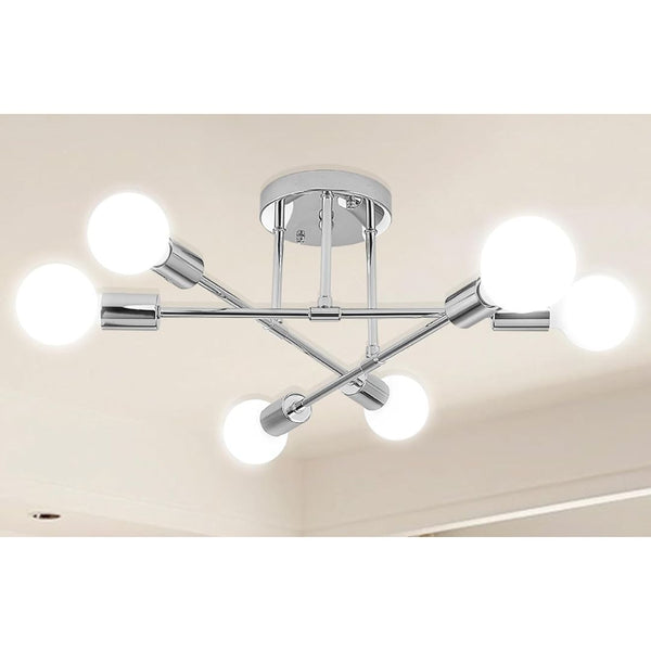 6-Light Modern Sputnik Chandelier