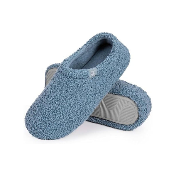 HomeTop Women’s Fuzzy Curly Fur Memory Foam Loafer Slippers