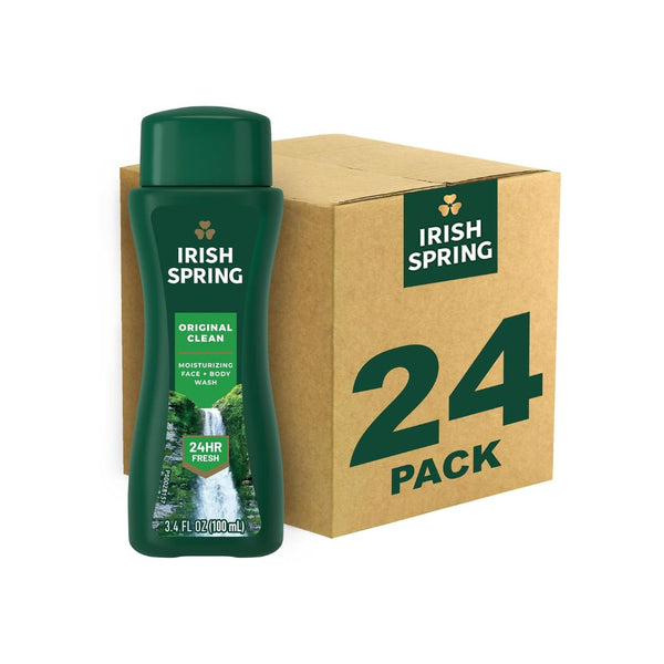 24 Bottles of Irish Spring Men's Body Wash Shower Gel
