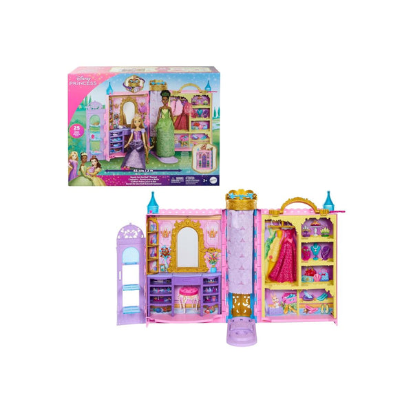 Mattel Disney Princess Doll Closet Playset with 25 Accessories