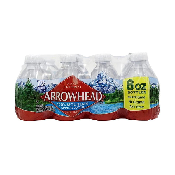 12 Bottles of Arrowhead Brand 100% Mountain Spring Water