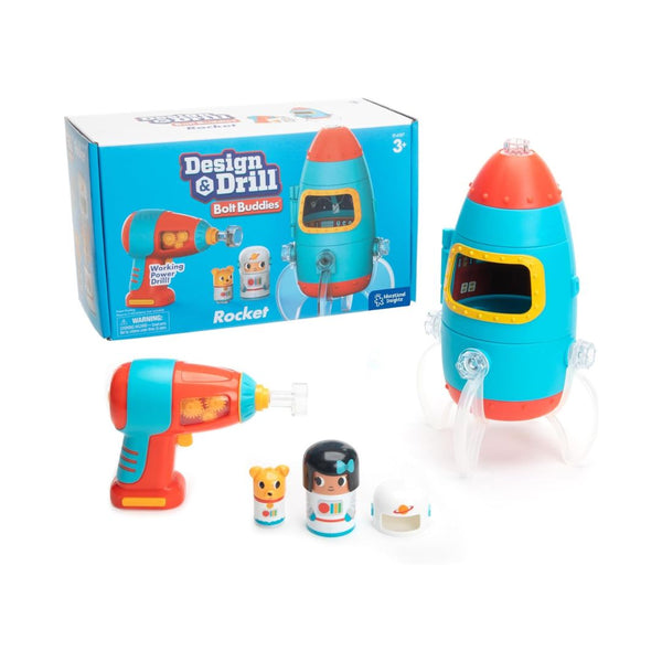 Educational Insights Rocket Take Apart Toy with Electric Toy Drill