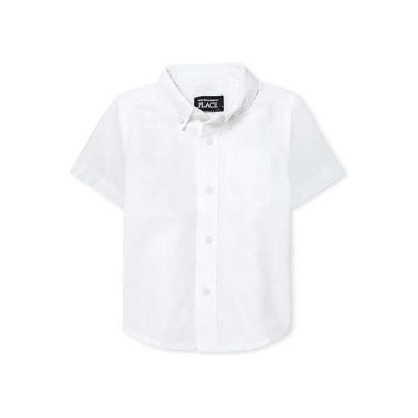 The Children's Place Boys Short Sleeve Oxford Button Down Shirt