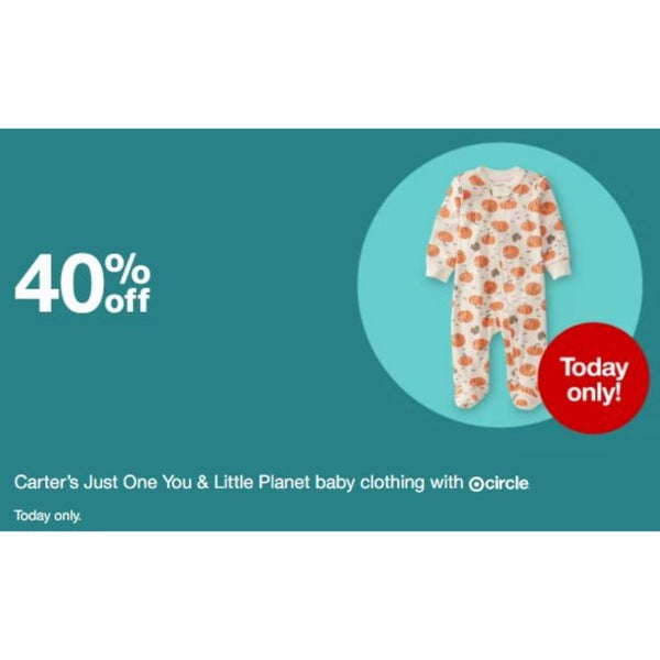 Save 40% Off Carter’s Kids Clothing at Target