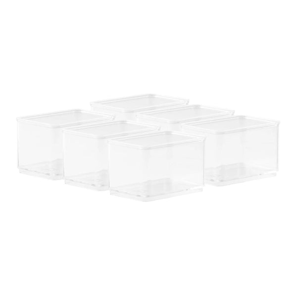 6 Small Clear Storage Bin Insert