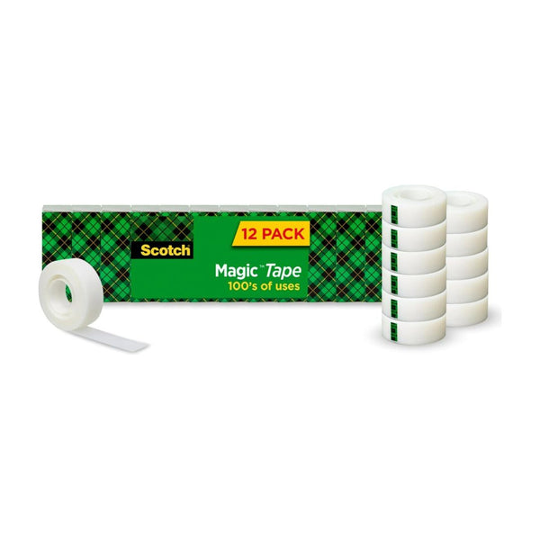 12 Rolls of Scotch Magic Tape