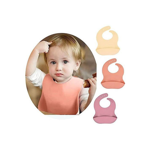 3Pcs Silicone Baby Bibs Set