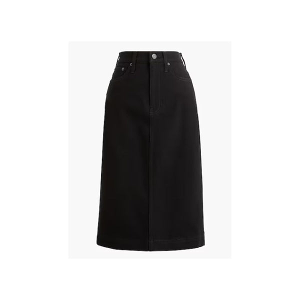 J. Crew Factory Denim Midi Skirt