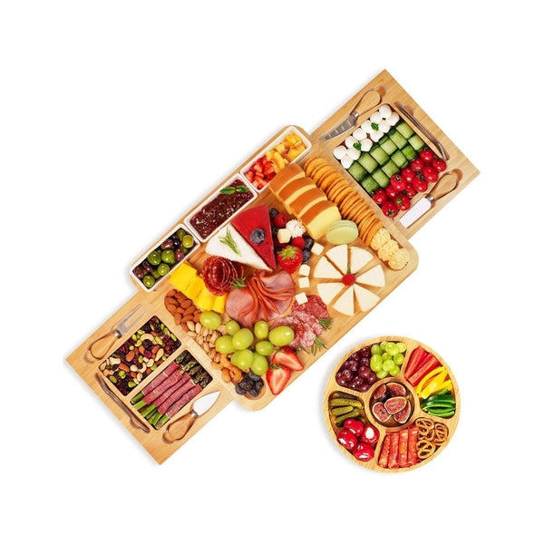 Charcuterie Board & Knife Set with Cheese Tray