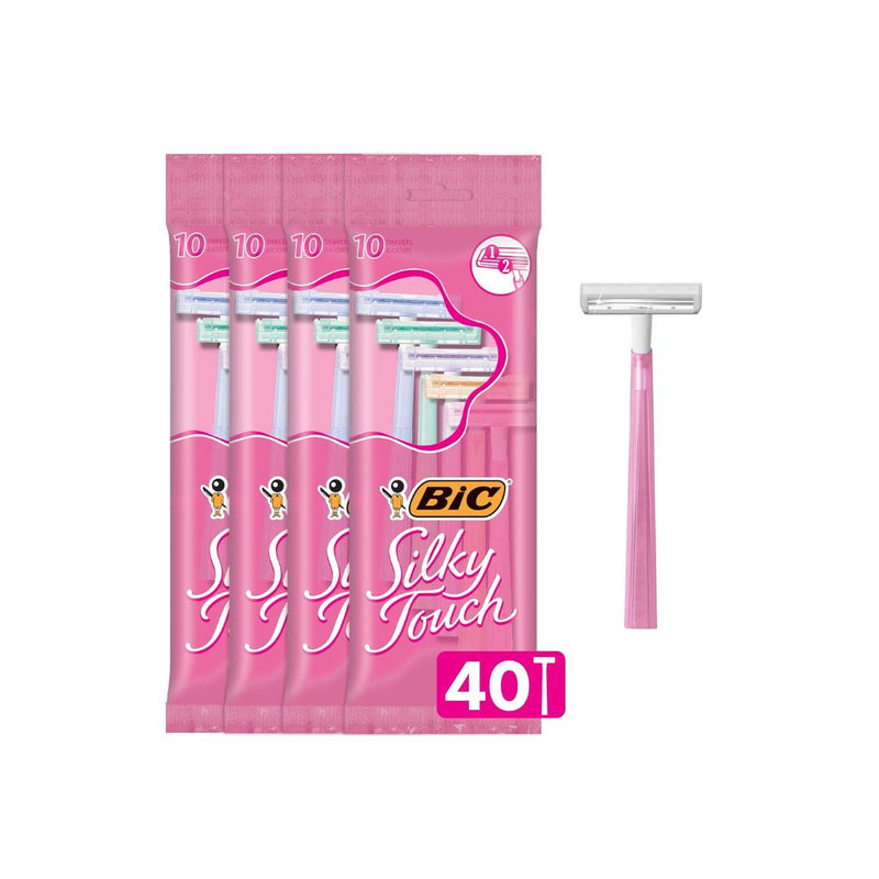40-Ct Value Pack BIC Silky Touch Women’s Disposable Razors