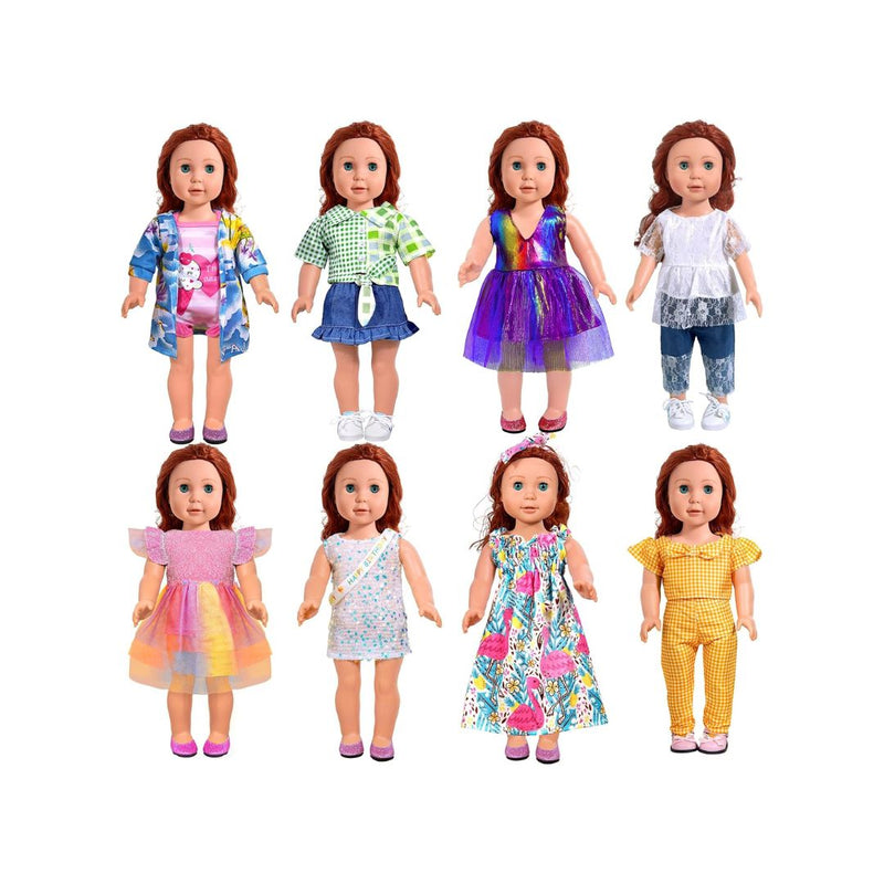 8 Sets 18-Inch-Doll-Clothes and Accessories