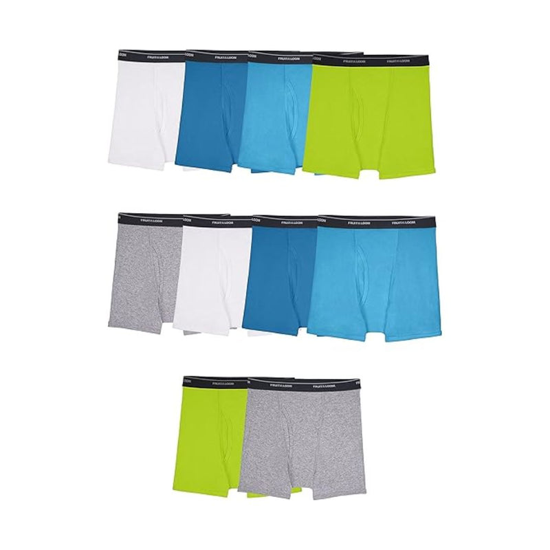 10 Fruit of the Loom Boys' and Toddler Boxer Briefs