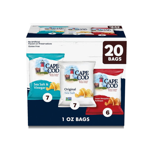 Variety Pack of 20 Cape Cod Potato Chips