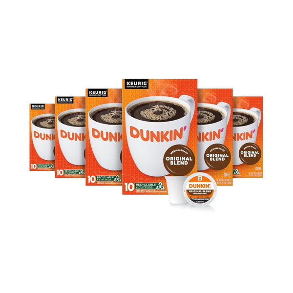 60 Keurig K-Cup Pods Dunkin’ Original Blend Medium Roast Coffee