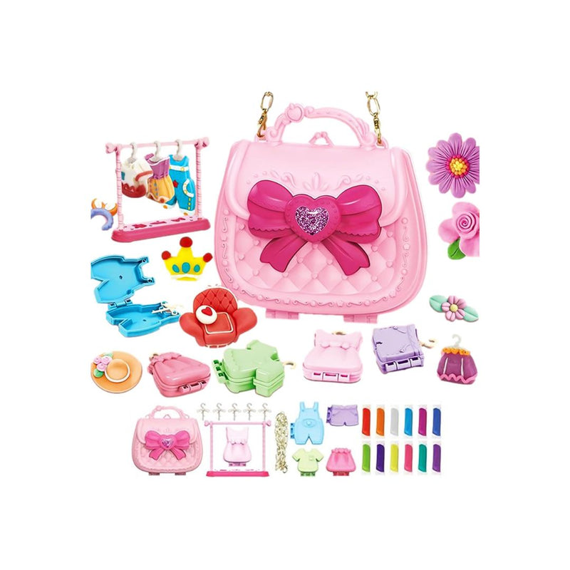 Dough Play Toy Set, Princess Handbag & Accessories