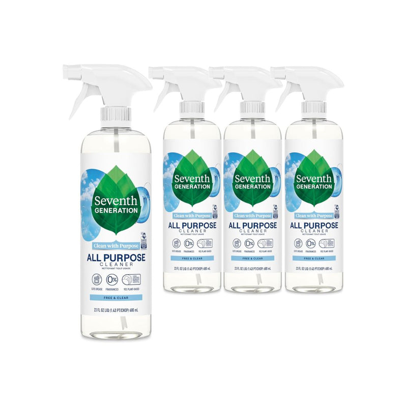 4 Spray Bottles of Seventh Generation All Purpose Cleaner