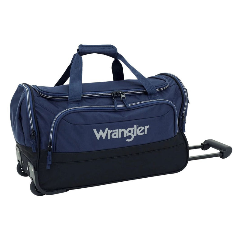 Wrangler 21-Inch Deluxe Polyester Rolling Duffel (3 Colors)