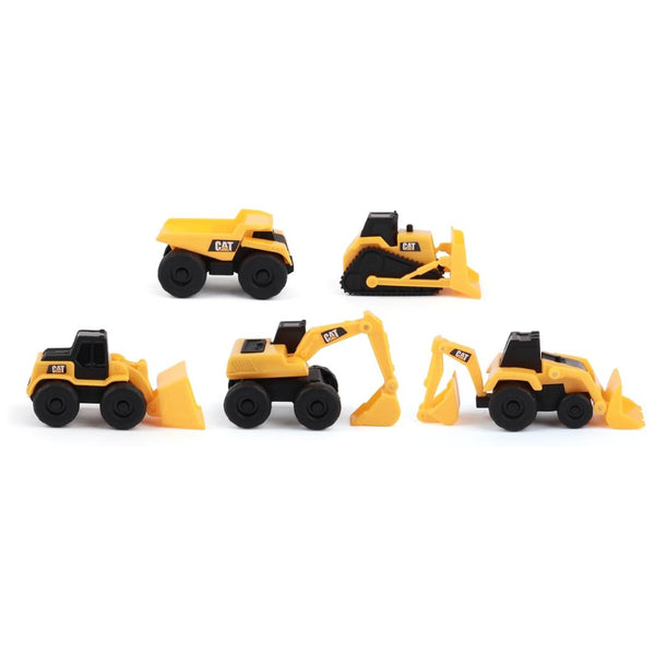 5-Pack CAT Truck Toy Set