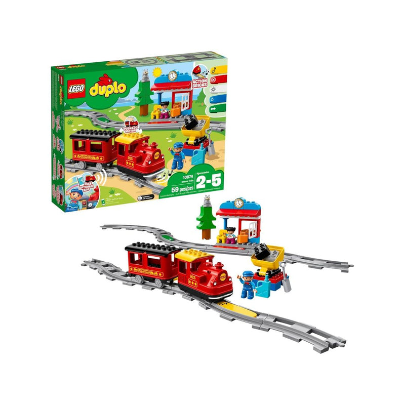 59-Pcs LEGO DUPLO Town Steam Train Set