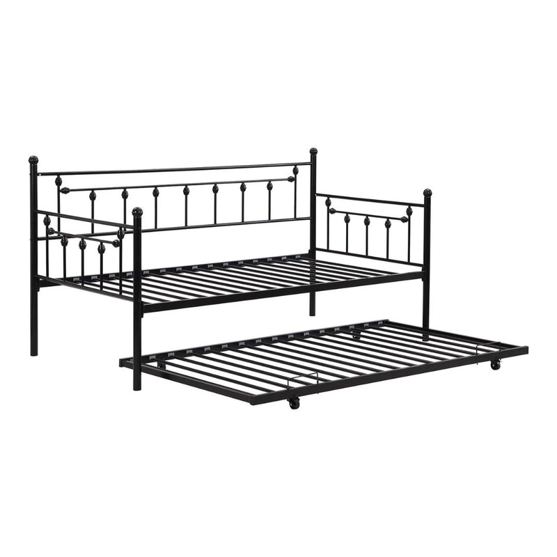 Convertible Modern Twin-Size Daybed with Trundle