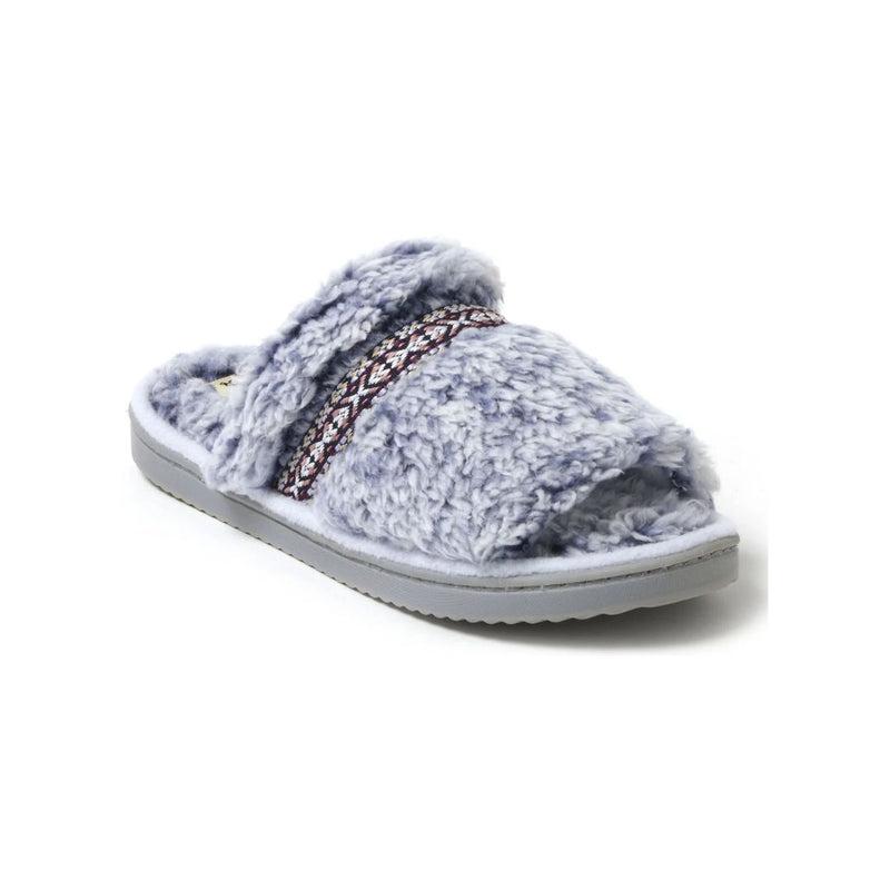 Dearfoams Cozy Comfort Women's Tipped Teddy Slide Slippers