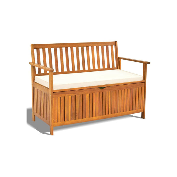 Storage Bench with Cushion 43 Gallon Deck Box