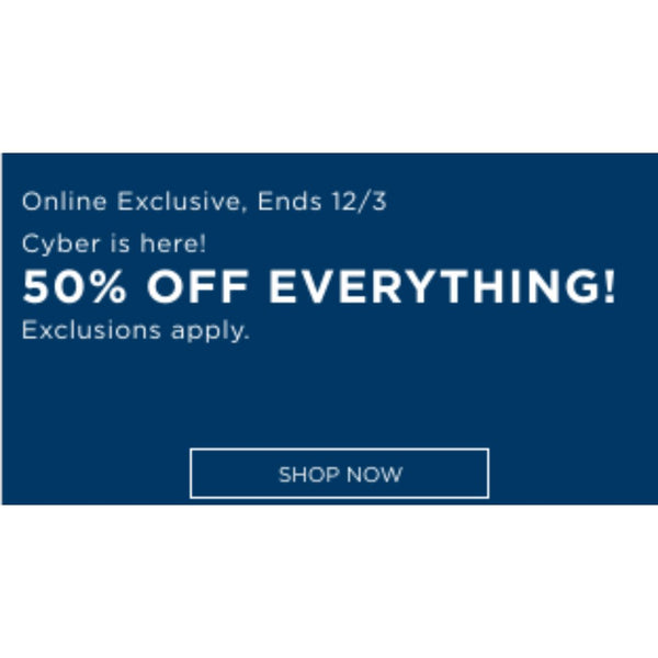 Old Navy Black Friday: 50% Off Everything!