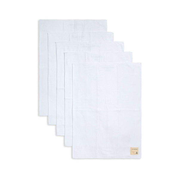5-Pk  Burts Bees Baby Infant Burp Cloths