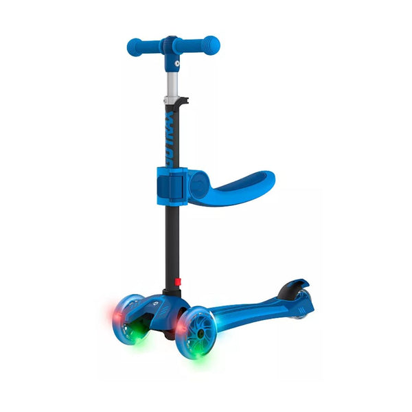 GOTRAX Quest 2-in-1 Kick Scooter w/Removable Seat & Light-Up Wheels