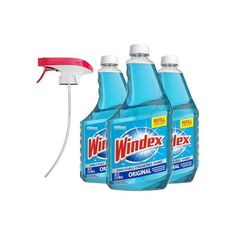 3-Pack Windex Glass and Window Cleaner Spray Refills