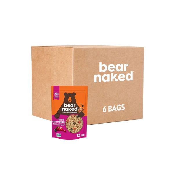 6 Bags Of Bear Naked Triple Berry Granola Cereal