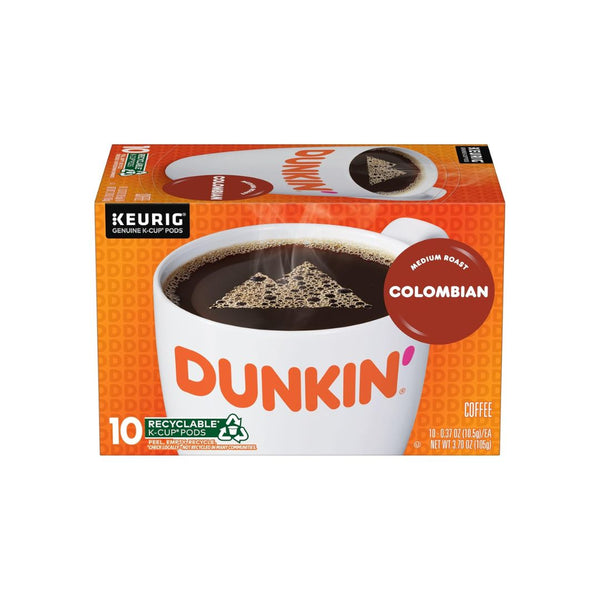 60 Keurig K-Cup Pods Dunkin’ Colombian Medium Roast Coffee