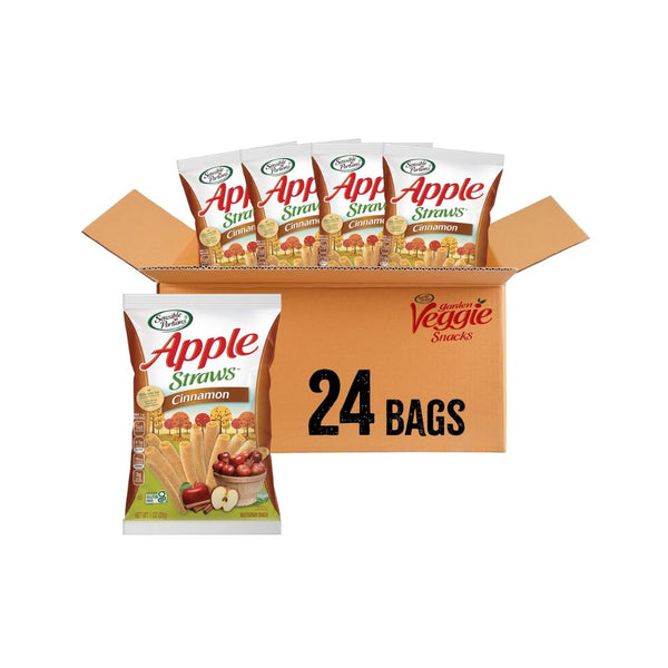 24 Bags of Sensible Portions Apple Straws, Cinnamon Flavor