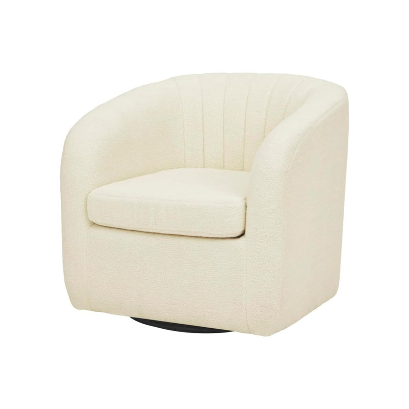 Faux Shearing Swivel Tub Chair