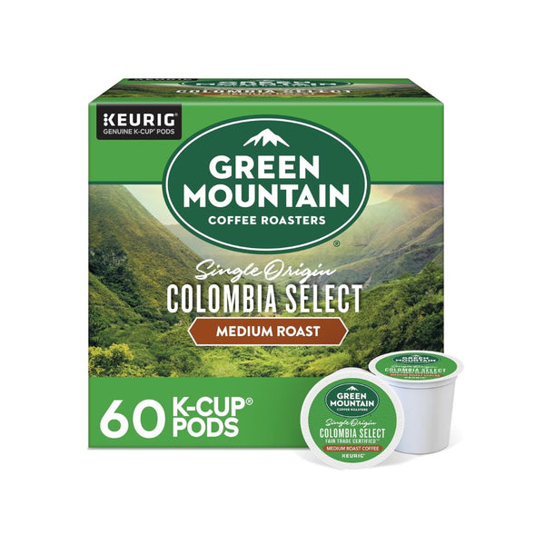 6 Packs of 10 Green Mountain Coffee Roasters Colombia Select